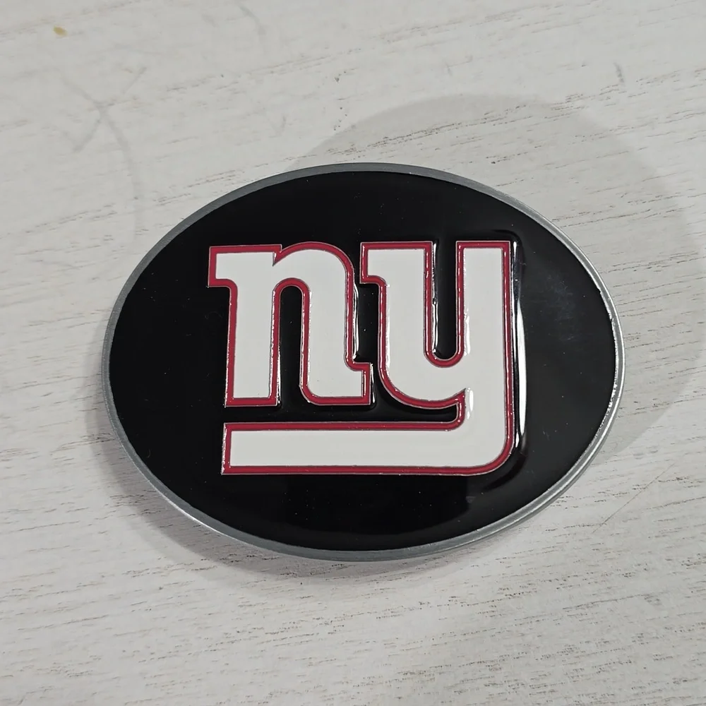 New York Giants NFL Officially Licensed Enamel & Pewter Belt Buckle